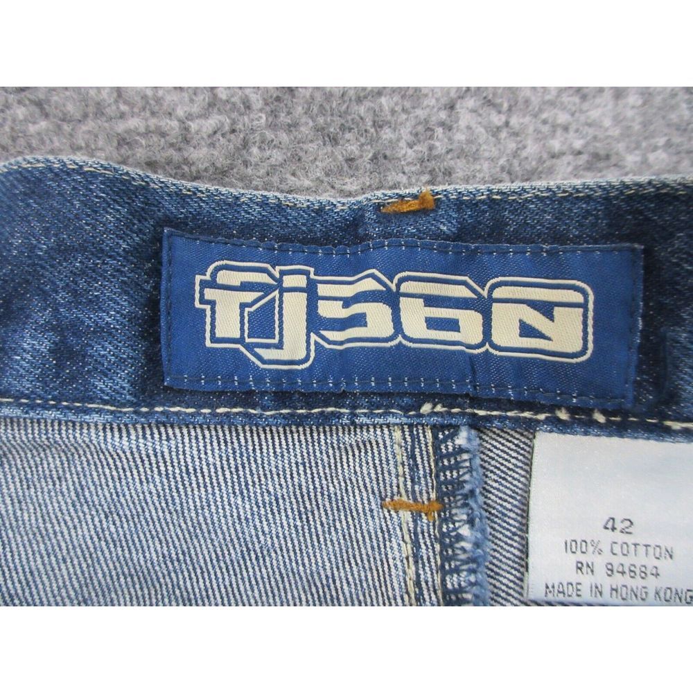 VINTAGE FJ560 Fat Joe Jeans Mens 42 Hip Hop Baggy Y2K Streetwear DEADSTOCK 42X32 - Picture 9 of 16
